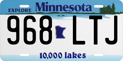 MN license plate 968LTJ