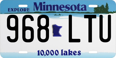 MN license plate 968LTU