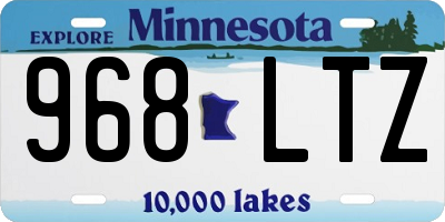 MN license plate 968LTZ
