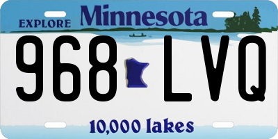 MN license plate 968LVQ
