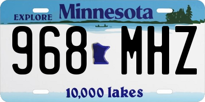 MN license plate 968MHZ
