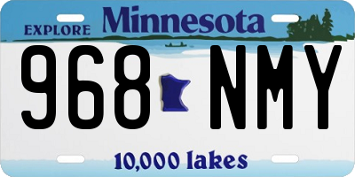 MN license plate 968NMY