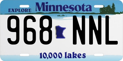 MN license plate 968NNL