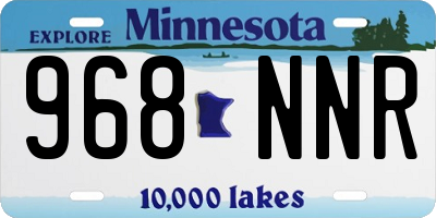 MN license plate 968NNR