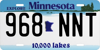 MN license plate 968NNT
