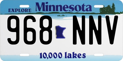 MN license plate 968NNV