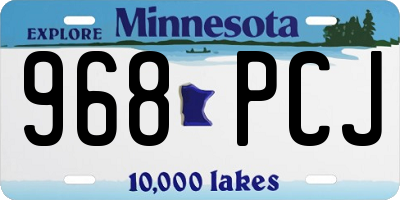 MN license plate 968PCJ