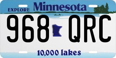 MN license plate 968QRC