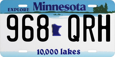 MN license plate 968QRH