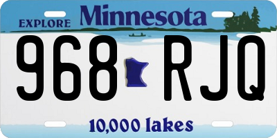 MN license plate 968RJQ