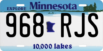 MN license plate 968RJS