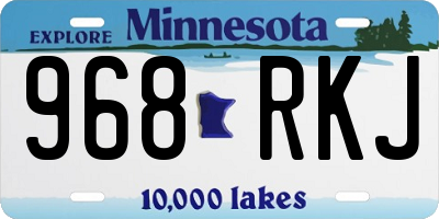 MN license plate 968RKJ