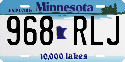 MN license plate 968RLJ