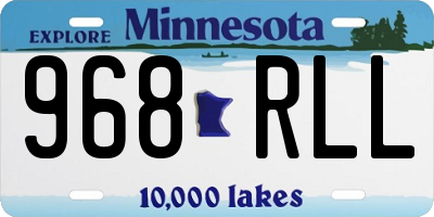 MN license plate 968RLL