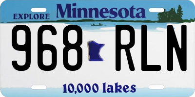 MN license plate 968RLN