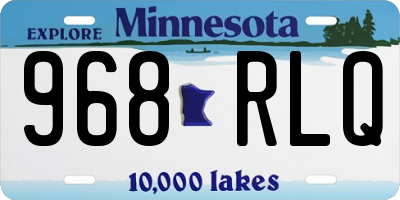 MN license plate 968RLQ