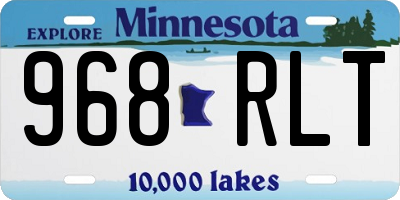 MN license plate 968RLT