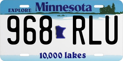 MN license plate 968RLU