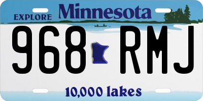 MN license plate 968RMJ