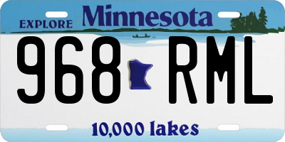 MN license plate 968RML