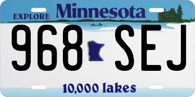 MN license plate 968SEJ