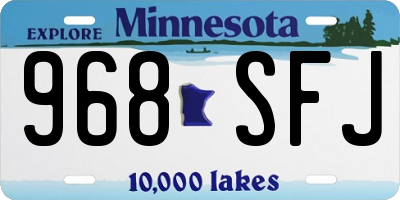 MN license plate 968SFJ