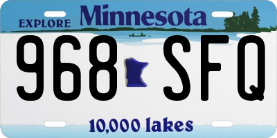 MN license plate 968SFQ