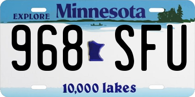 MN license plate 968SFU