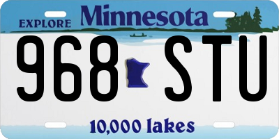 MN license plate 968STU