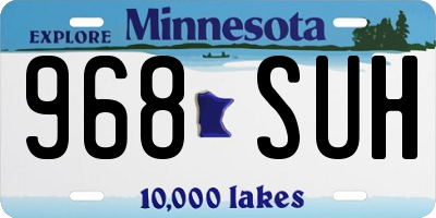 MN license plate 968SUH
