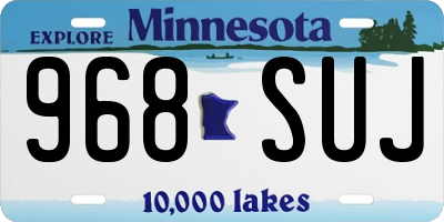 MN license plate 968SUJ