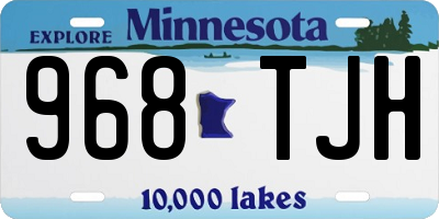 MN license plate 968TJH