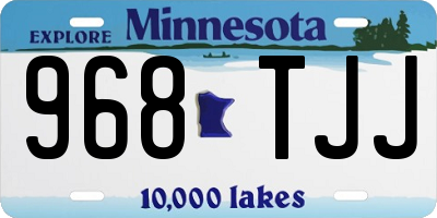 MN license plate 968TJJ