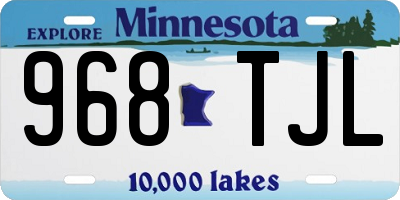 MN license plate 968TJL