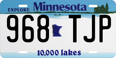 MN license plate 968TJP