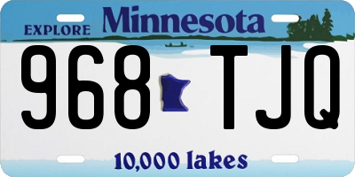 MN license plate 968TJQ