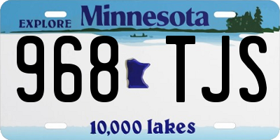 MN license plate 968TJS