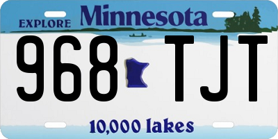 MN license plate 968TJT