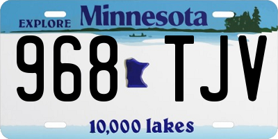 MN license plate 968TJV