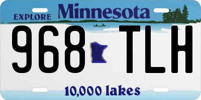 MN license plate 968TLH