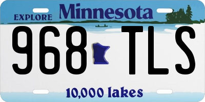 MN license plate 968TLS