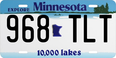 MN license plate 968TLT