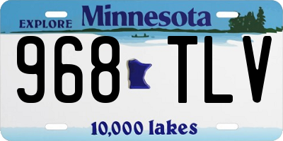 MN license plate 968TLV