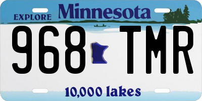 MN license plate 968TMR