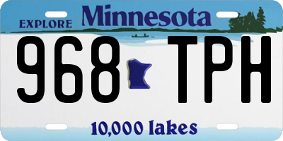 MN license plate 968TPH