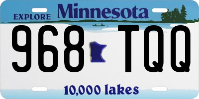 MN license plate 968TQQ