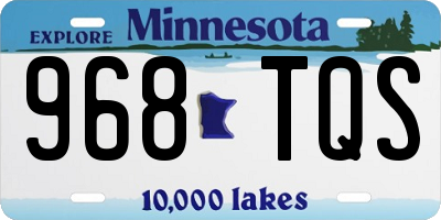 MN license plate 968TQS