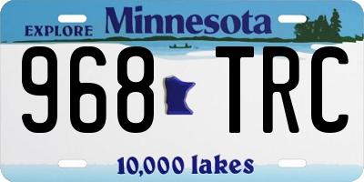 MN license plate 968TRC