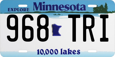 MN license plate 968TRI