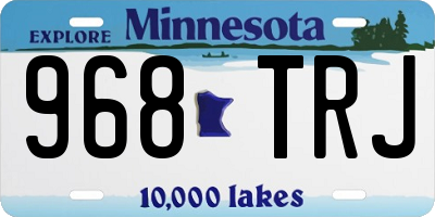 MN license plate 968TRJ